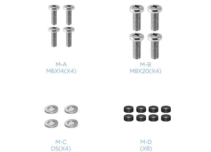 Tooq Adaptador Vesa 200x200 Para Tv De 23"-42" - Peso Max 30kg - Negro