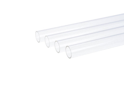 Alphacool Hardtube 12/10mm Acrílico (Pmma) Transparente 60cm, Tubo Transparente, Juego De 4