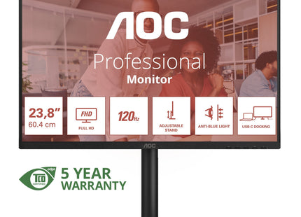 EAN 4038986142786 - AOC E4 24E4CV pantalla para PC 60,5 cm (23.8") 1920 x 1080 Pixeles Full HD LED Negro imagen 1