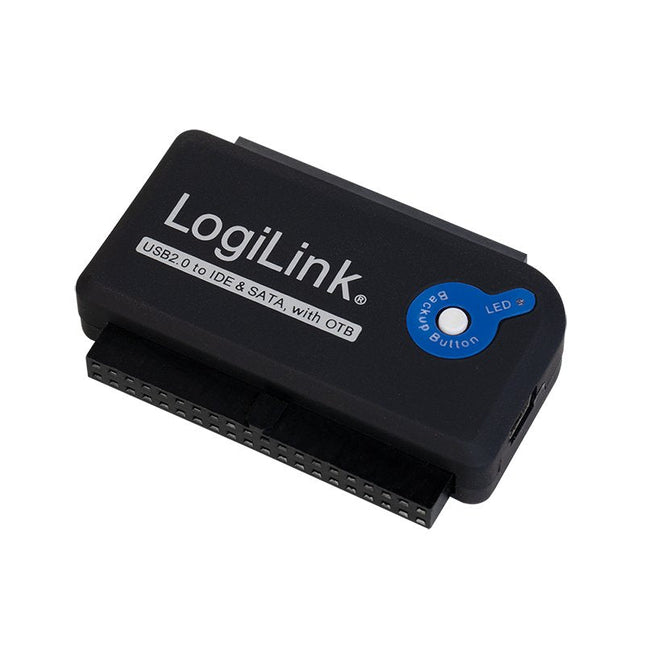 Logilink Adaptador Usb 2.0 A Ide Y Sata Con Alimentacion Negro Au0006c