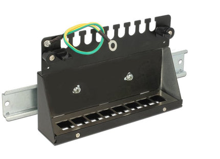 Delock 43338 Keystone Desktop Patch Panel 8 Port Black