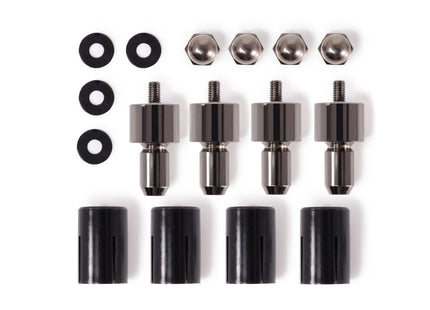 Alphacool Core Push Mounting 25mm M3/M4/Unc 6-32 Set 4x, Montaje/Montaje Negro/Plateado, 25 Mm 15725