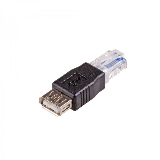 Akyga Ak-Ad-27 Adaptador De Cable Rj45 Usb 2.0 Type A Negro  (Usb 2.0 F - Rj45 M