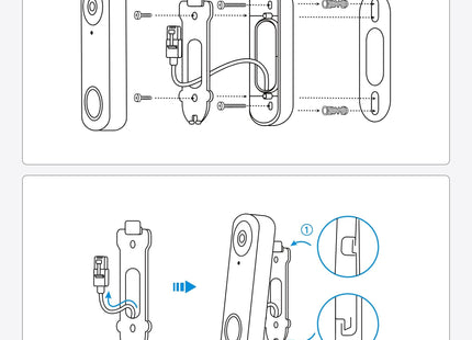 Timbre De Video Poe Con Cable Reolink D340p Smart 2k+ Con Timbre