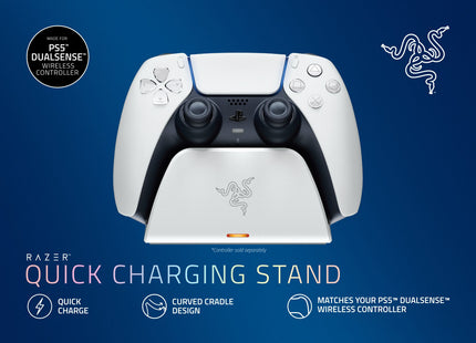 Razer Soporte De Carga Rápida Ps5 Blanco