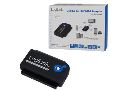 Logilink Adaptador Usb 2.0 A Ide Y Sata Con Alimentacion Negro Au0006c