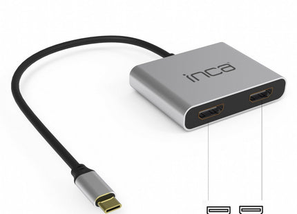 Inca Adaptador Itpc-4 Typ C > 2xhdmi 4k30hz,1xusb-A,1xusb-C
