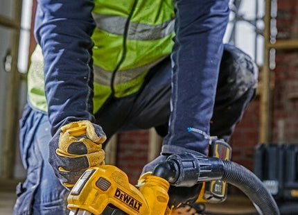 Funda Protectora Para Amoladora Angular Dewalt 125mm Amarilla/Negra, Para Extracción De Polvo Dwe46225-Xj