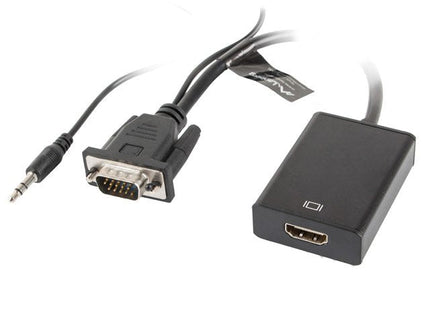 EAN 5901969411065 - Lanberg AD-0021-BK adaptador de cable de vídeo 0,2 m HDMI tipo A (Estándar) VGA (D-Sub) Negro imagen 2