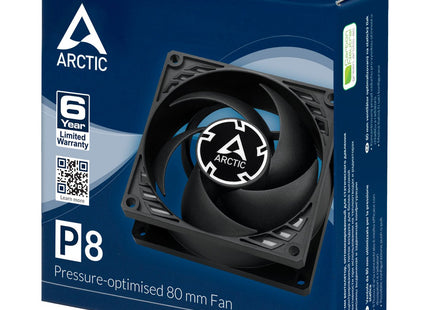 Arctic P8 Carcasa Del Ordenador Ventilador 8 Cm Negro