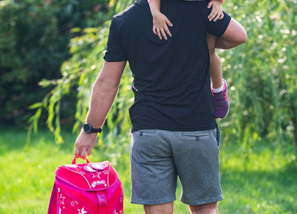 Herlitz Softlight Plus Stars&Strips Juego De Mochila Escolar Chica Poliéster Rosa, Rojo