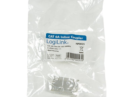 Logilink Np0025 Adaptador Cat.6a Stp, Carcasa De Metal