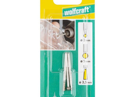 Set 3 Muelas De Diamante Esféricas Y Cónicas 5988000 Wolfcraft