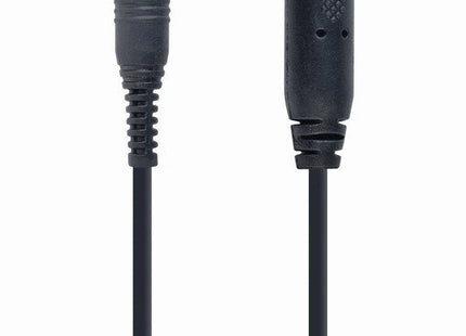 Gembird Cable Audio Jack 3.5 M/H 4pin 0.18m Negroâ Cca-419