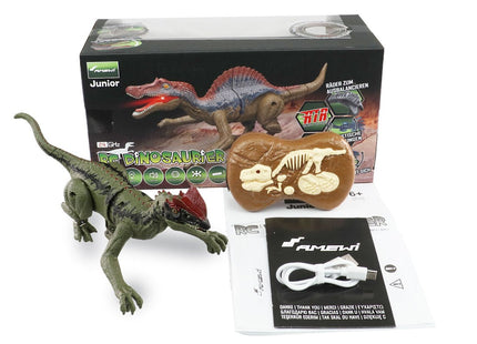 Amewi Allosaurus Rc Dinosaurio 21cm, Rtr Con Luz Y Sonido
