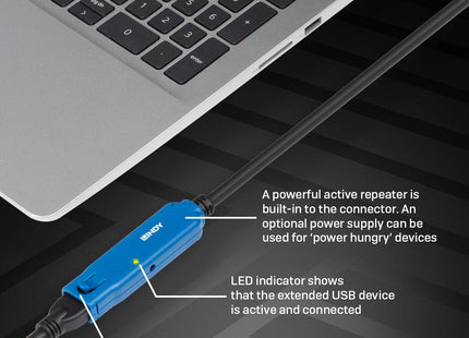 Lindy 20m Usb 3.0 Extensión Activa Pro