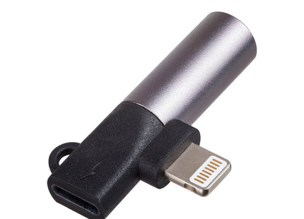 Akyga Adaptador Ak-Ad-63 Lightning M Lightning F Jack 3.5 Mm