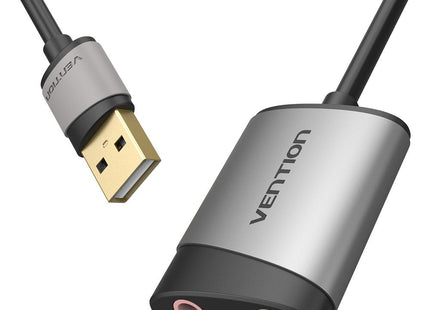 Tarjeta De Sonido Vention Cdkhb Usb Macho 2xjack 3.5 Hembra
