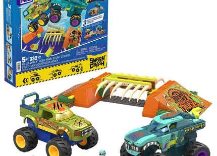Mattel Mega Hot Wheels Monster Trucks Mega-Wrex Knochen Crash Stuntbahn Hkf89