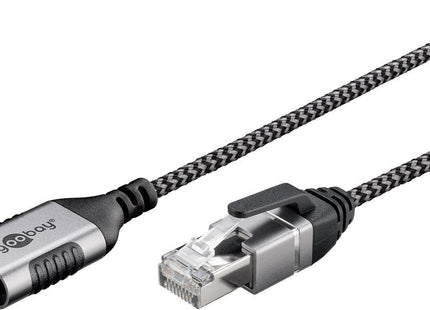 Cable Adaptador Ethernet Goobay Usb-C 3.2 Gen2 > Rj-45, Delgado Negro Gris, 3 Metros 74404