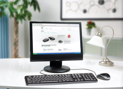 EAN 5099206021341 - Logitech Keyboard K120 for Business teclado Universal USB AZERTY Francés Negro imagen 8