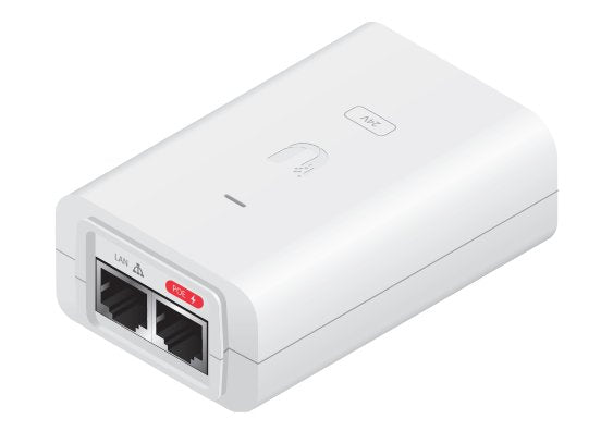 Ubiquiti Networks Poe-24-30w-G-Wh Adaptador E Inyector De Poe Gigabit Ethernet 24 V (Poe Injector, 24vdc, 30w - White - Warranty: 24m)
