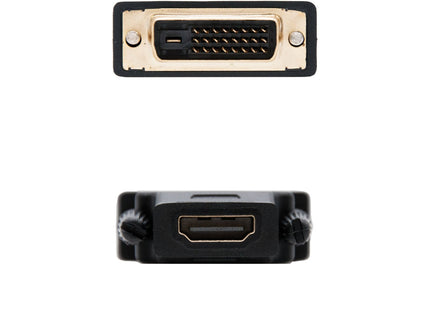 Nanocable Adaptador Dvi A Hdmi - 24+1/M-Hdmi A/H - Negro