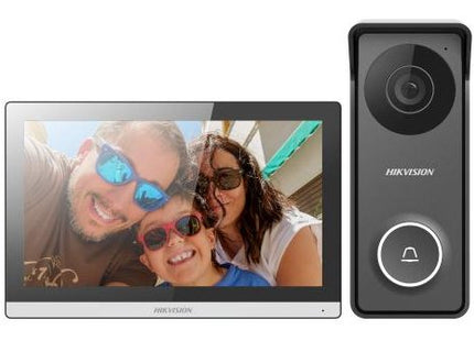 Hikvision Ds-Kis313-P Sistema De Intercomunicación De Video 17,8 Cm (7") Gris, Blanco