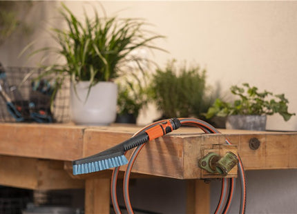 Gardena Cepillo De Mano Cleansystem S Duro, Cepillo De Lavado Gris/Turquesa 18844-20