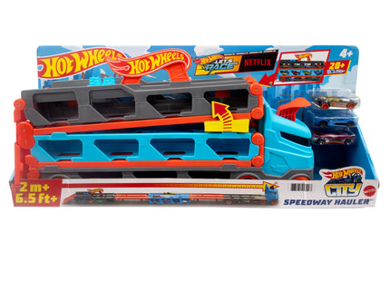 Hot Wheels Vehículo De Juguete Transportador De Pista De Carreras 2 En 1 Gvg37
