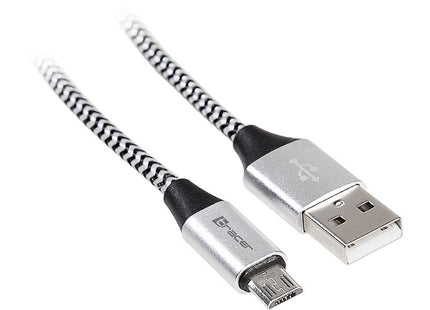 Cable Tracer Usb 2.0 Am - Micro 1.0m Plata/Negro