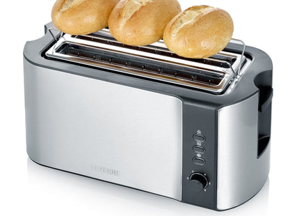Tostadora Severin At 2590 2 Rebanada(S) 1400 W Negro, Plata