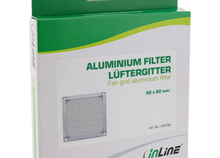 Filtro De Aluminio Inline Fan Grill 92x92mm