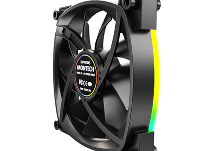 Ventilador Pc Montech Rx120 Pwm 120x120x25 Negro, 120 Mm Rx120 Pwm Black