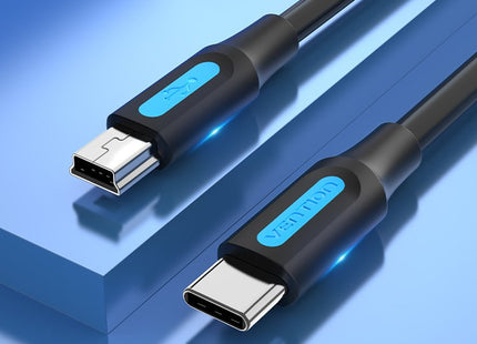 Cable Usb 2.0 Tipo-C Vention Cowbg Usb Tipo-C Macho Miniusb Macho 1.5m Negro