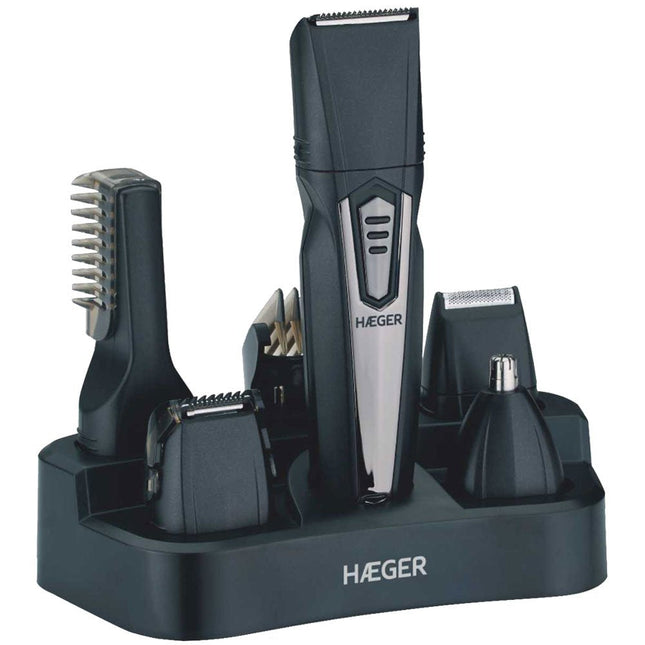 Haeger Trimmer Máquina Cortapelos Trimmer 5 In 1 Negro, Plata