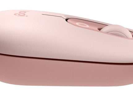 Teclado Ingles + Ratón Logitech Pop Icon Universal Bluetooth Qwerty Internacional De Ee.Uu. Rosa, Blanco