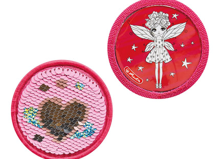 Herlitz Softlight Plus Stars&Strips Juego De Mochila Escolar Chica Poliéster Rosa, Rojo