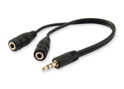 Equip Cable Audio Estereo Mini Jack 3.5mm Macho A 2 Jack 3.5mm Hembra 147941
