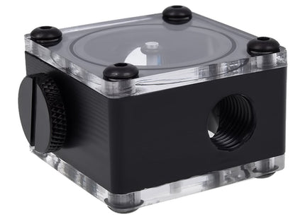 Alphacool Indicador De Flujo Eisflügel G1/4 Cuadrado - Acetal Negro