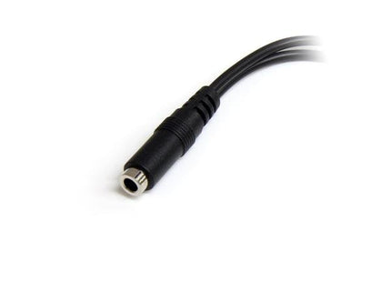 Startech Adaptador Divisor De Auriculares 2x Jack3,5 3pin A Jack 4pin M/H 0.13m Negro Muyhsfmm