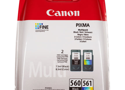 Tinta Original Canon Pg-560 + Cl-561 Multipack Negro Tricolor
