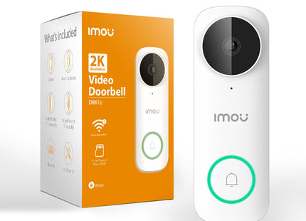 Videoportero Imou Db61i 5 Mp 2560 X 1920 Px Ip65 Wifi Visión Nocturna Pared Blanco