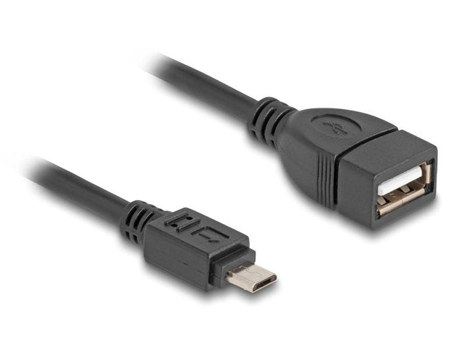 Delock Usb 2.0 Otg Cable Typ Micro-B Macho A Typ-A Hembra 11 Cm