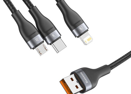 Cable Usb Baseus Serie Flash 3 En 1 Usb-C / Micro Usb