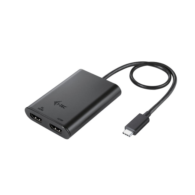 I-Tec Usb-C Dual 4k 60hz Single 8k 30hz Hdmi Video Adapter 2x Hdmi Port