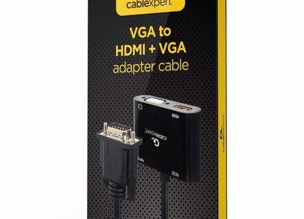 EAN 8716309124423 - Gembird A-VGA-HDMI-02 adaptador de cable de vídeo 0,15 m HDMI + VGA (D-Sub) VGA (D-Sub) Negro imagen 1