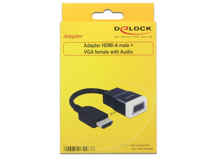 Delock Adaptador Hdmi-A Macho A Vga Hembra Con Audio