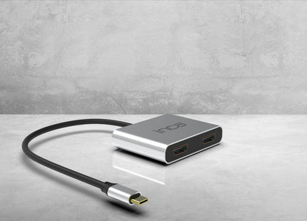 Inca Adaptador Itpc-4 Typ C > 2xhdmi 4k30hz,1xusb-A,1xusb-C