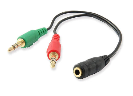 EAN 8054392619809 - Ewent EC1642 cable de audio 0,15 m 3,5mm 2 x 3.5mm Negro, Verde, Rojo imagen 1